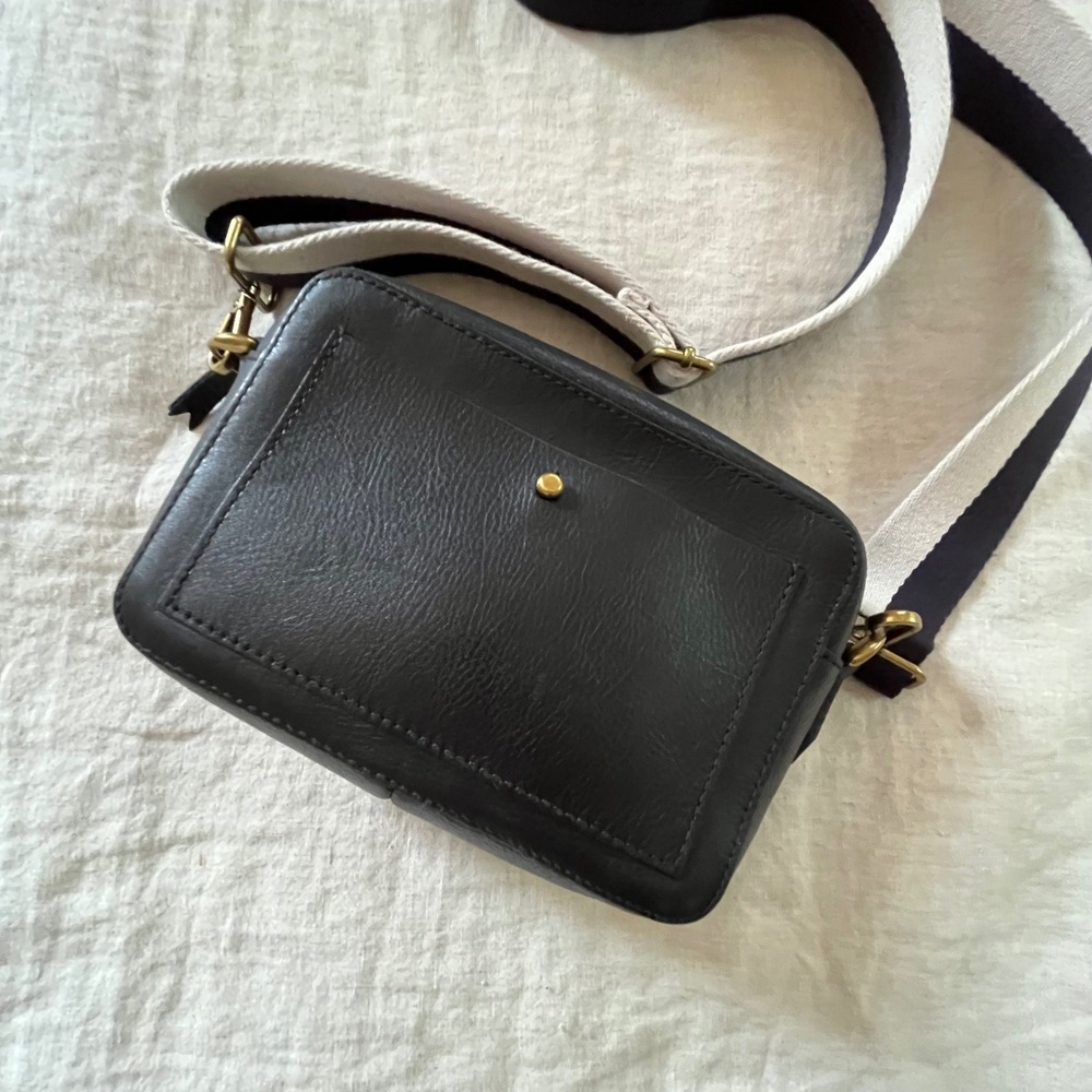 Madewell Transport Camera Crossbody Leather Bag Black - Picture 3 of 10